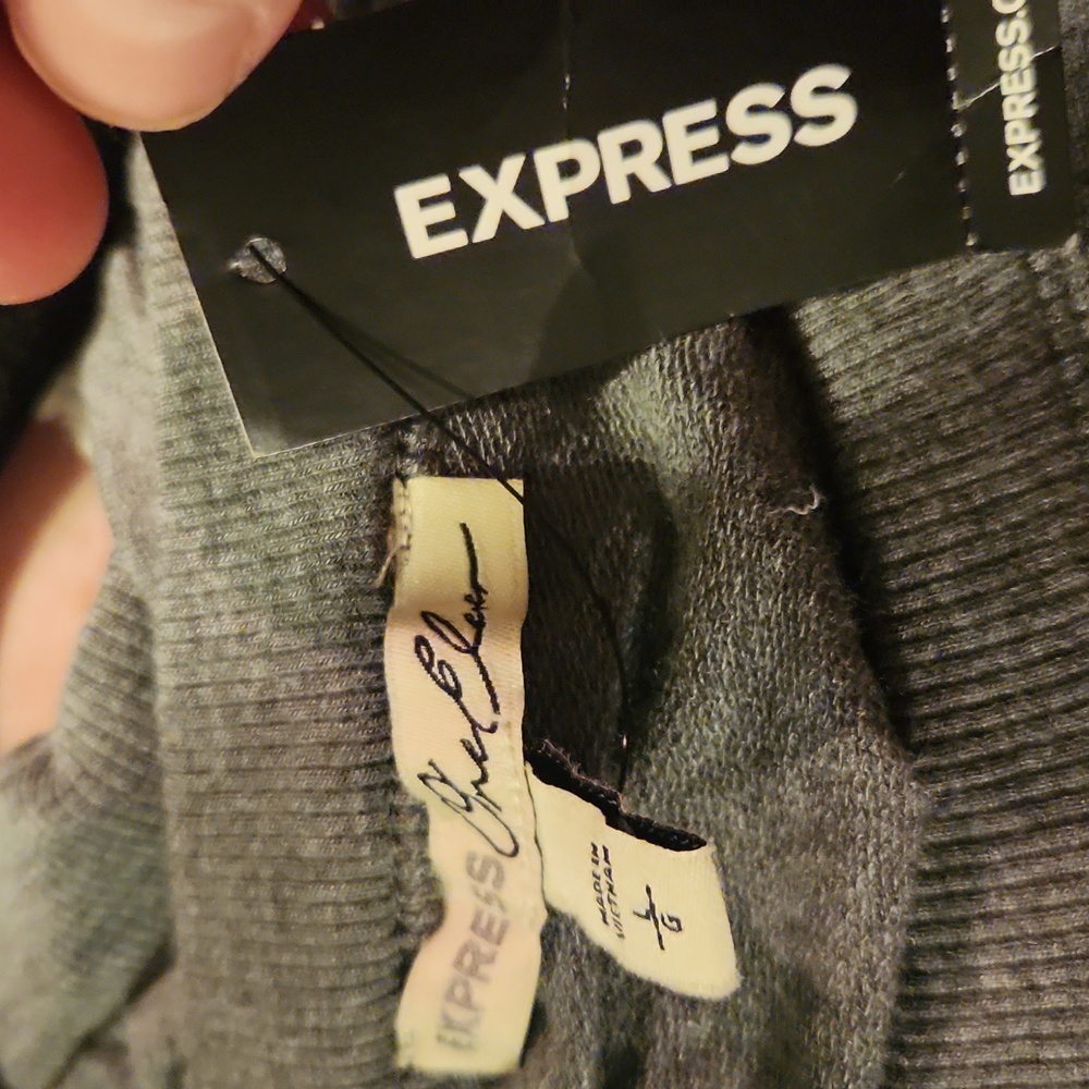 Gray Ruffled Shirt From Express - Picture 9 of 12